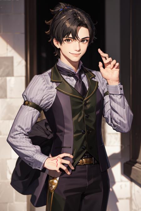 2496644-176863957-masterpiece, best quality, absurdres, perfect anatomy, 1boy, solo, black hair, medium hair, topknot, smile, standing, AtlasUnifo.png